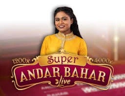 Super Andar Bahar slot visual from Evolution available on wolfy.be